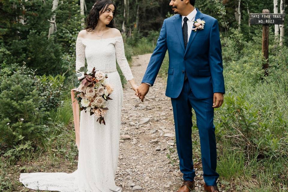A Utah mountain wedding.