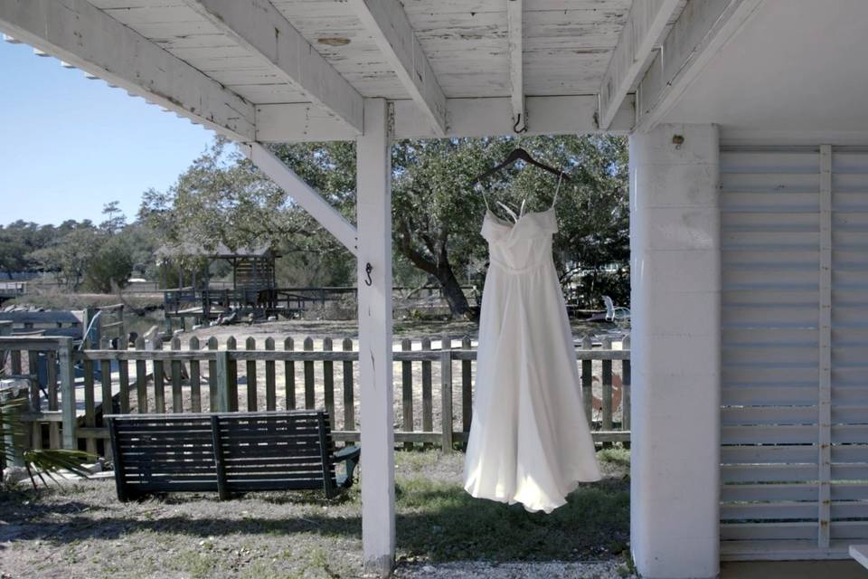 Beautiful beach wedding dress