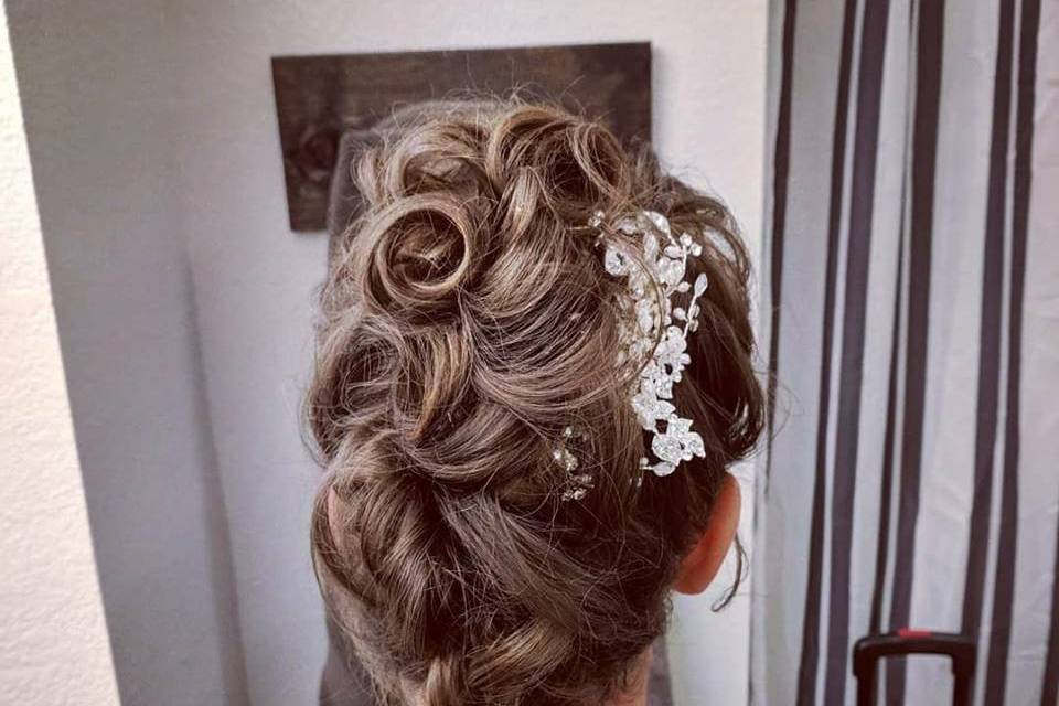 Updo with Hair Extensions
