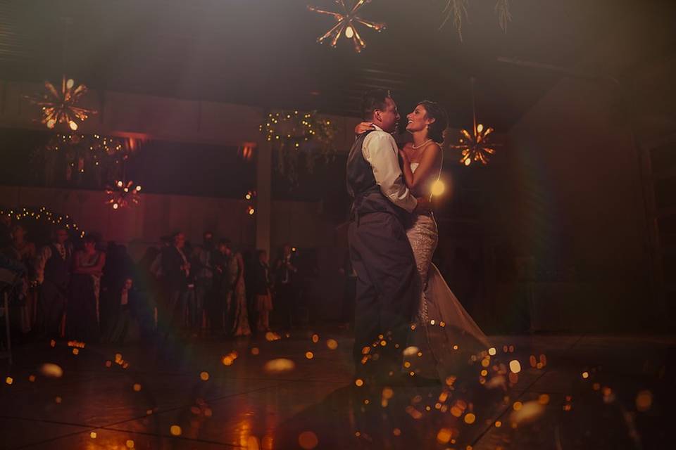 First dance in the barn