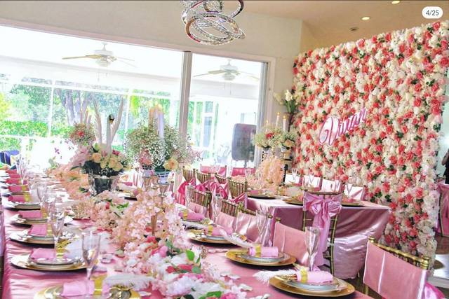 Pink baby shower theme