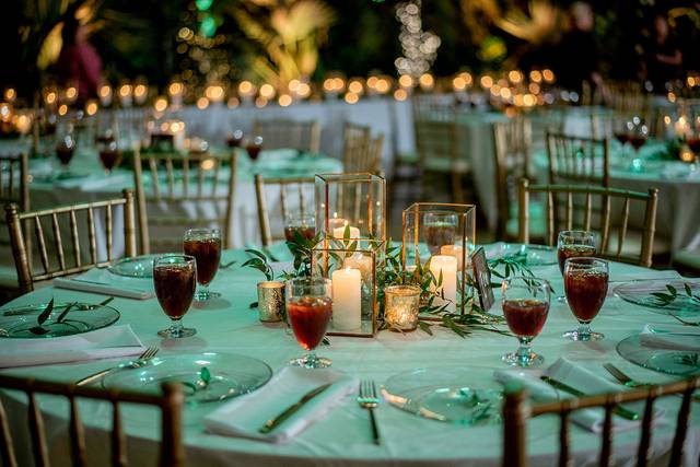 Gold Chiavaris and Dishware