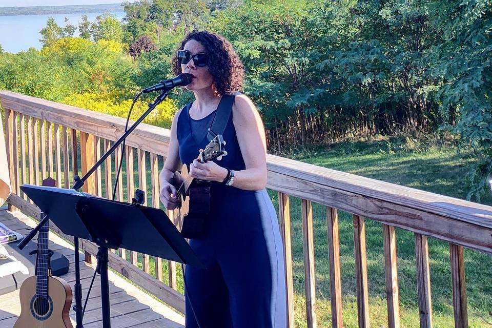 Musician on deck
