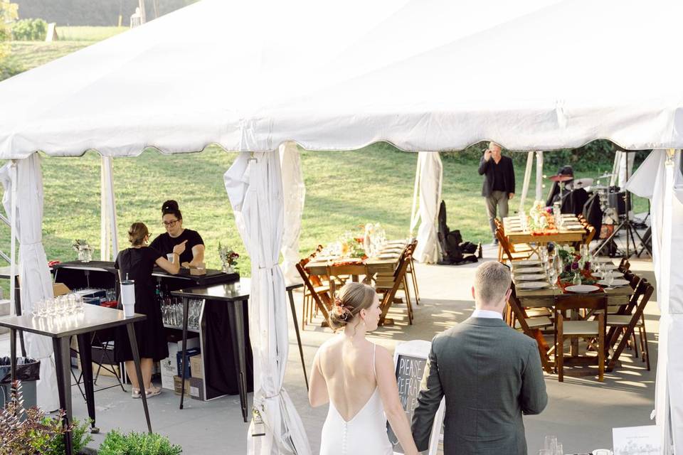 Tent entrance