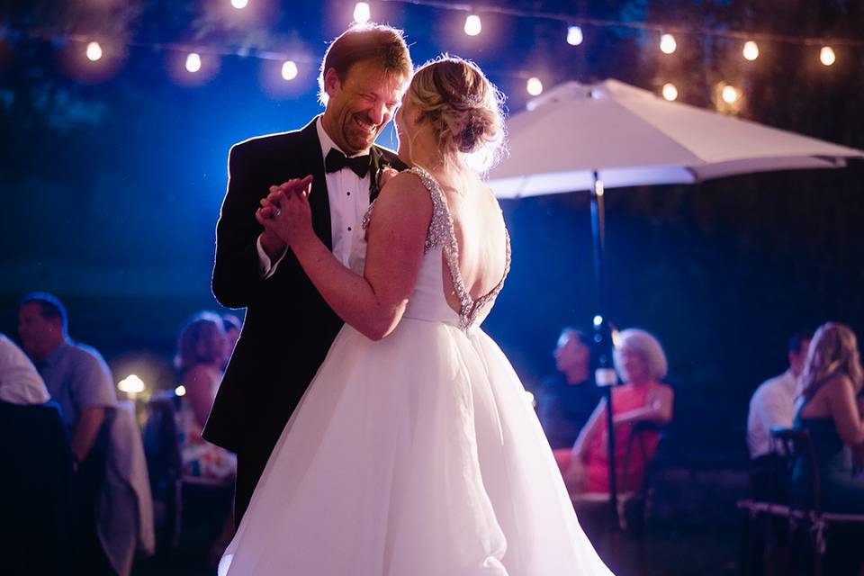 Dancing under Bistro Lights