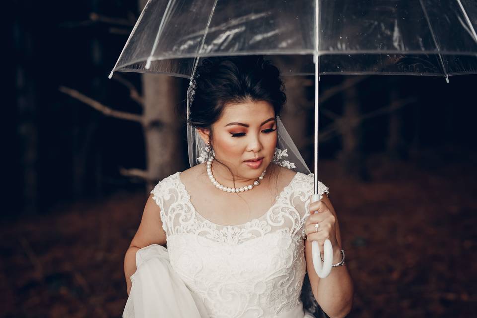 Asian bridal makeup dramatic