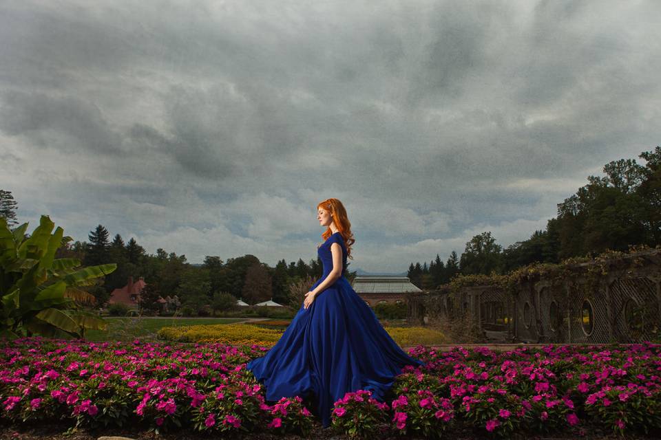 creative portraiture - this one was taken at an elopement at Biltmore in NC