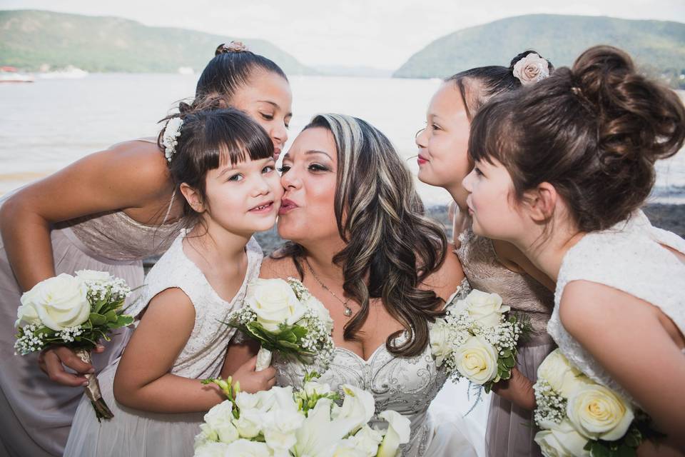 Bride & Flower Girls