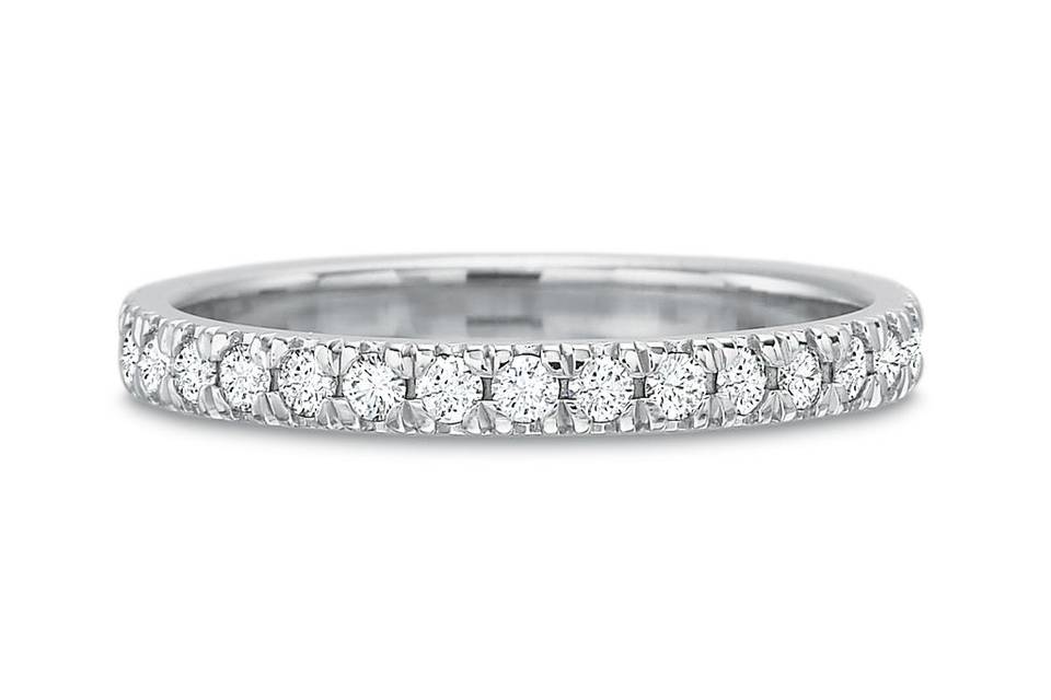 Diana Vincent's Classic Diamond Eternity Wedding Band.