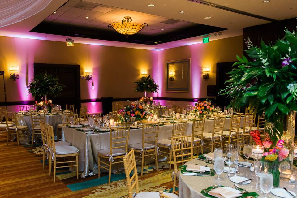 Wedding reception decor