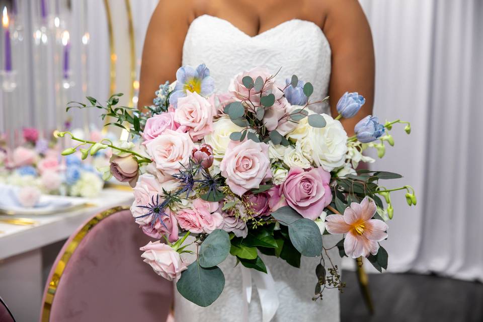 Bride with the bouquet