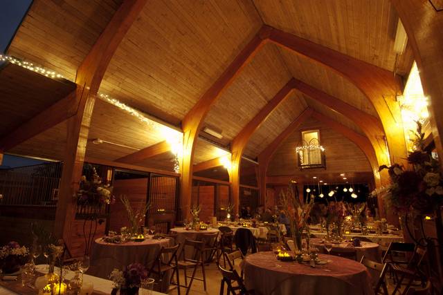 Reception area with warm lights