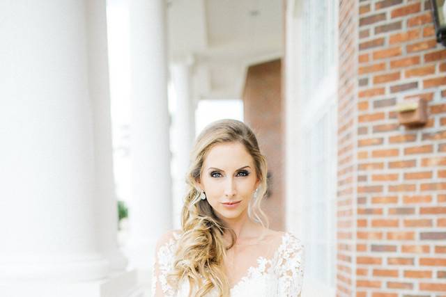 Sleeved bridal gown