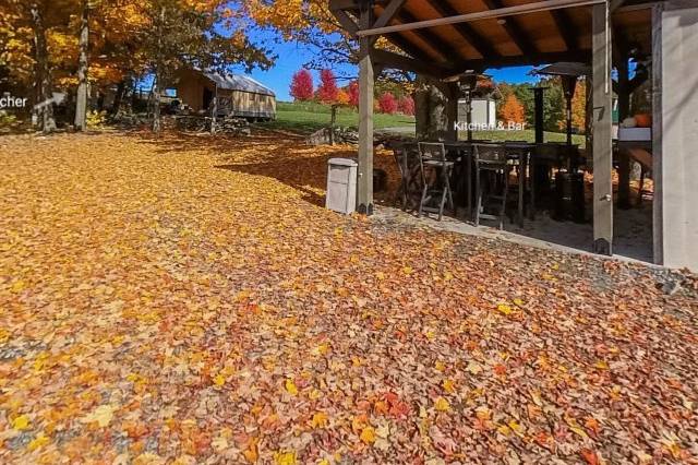 Outdoor Kitchen in Fall