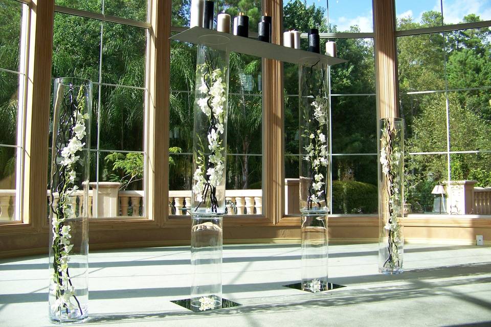 Clear vase