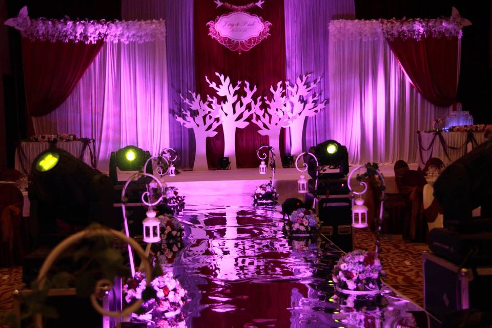 Wedding Themed Backdrop Design
