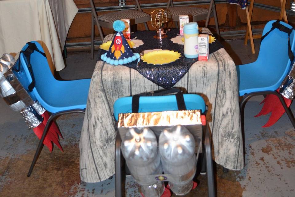Outer Space Themed Party Table