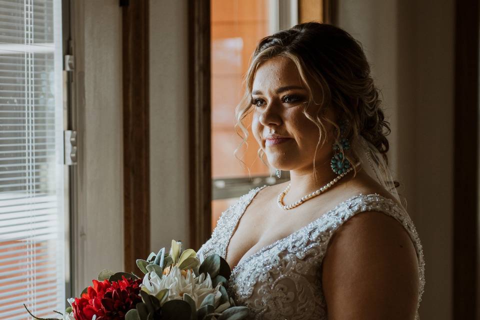 The stunning bride