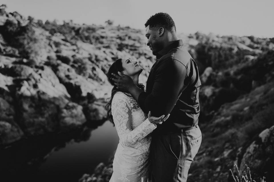 Bride and groom portraits