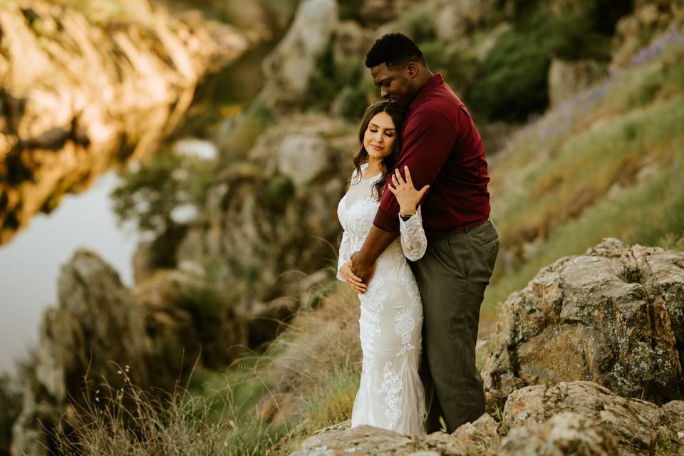 Bride and groom portraits