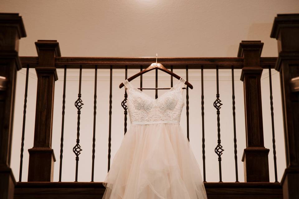 The wedding dress