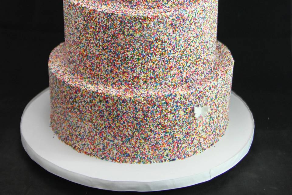 Sugary sweets cake