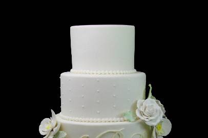 All white cake