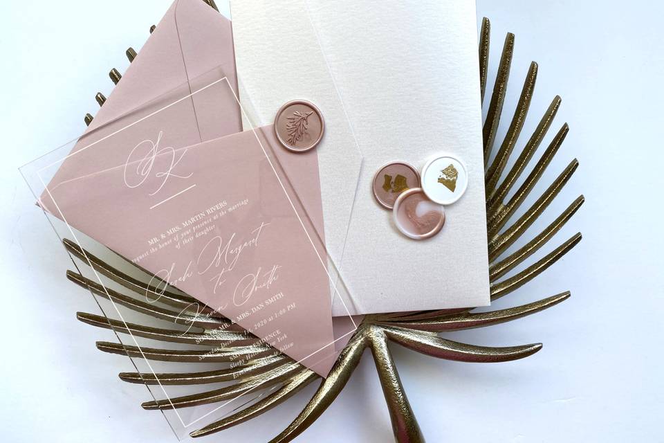 Clear Acrylic Invitations