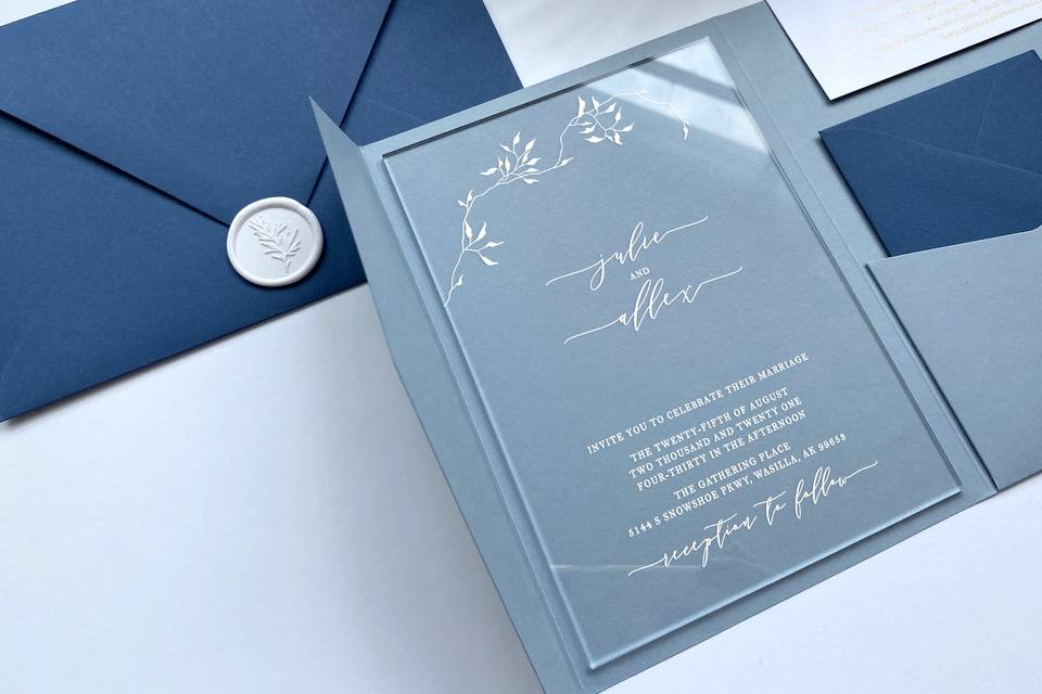 Clear Acrylic Invitations