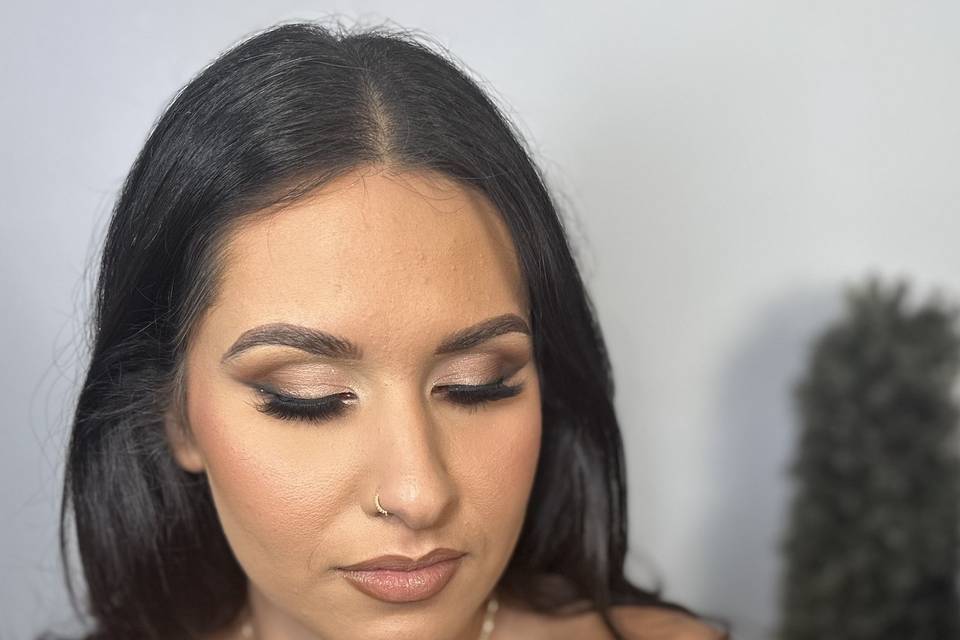 Full bridal glam look