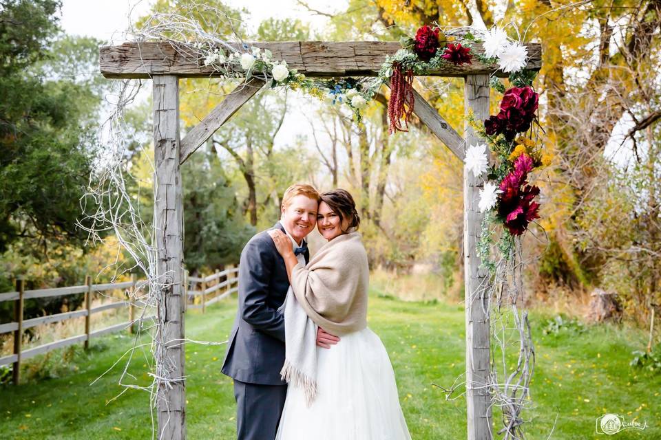 Standing under an arch, Keelia Jo Photography