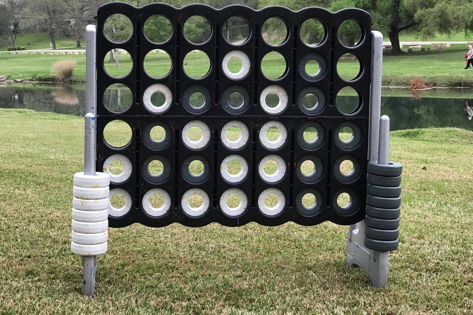 Giant Connect Four with a view