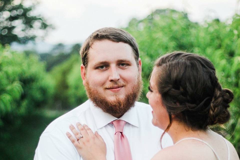 Happy groom