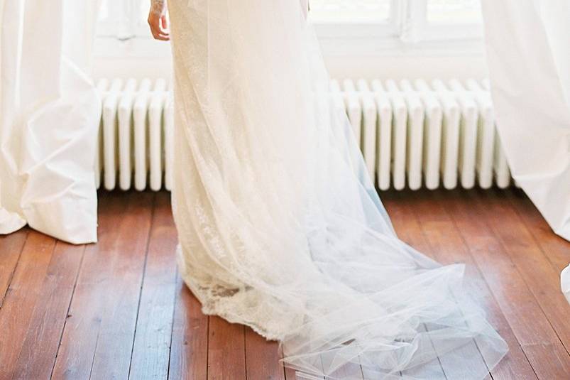 Bride by the window