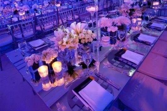 Wedding reception area