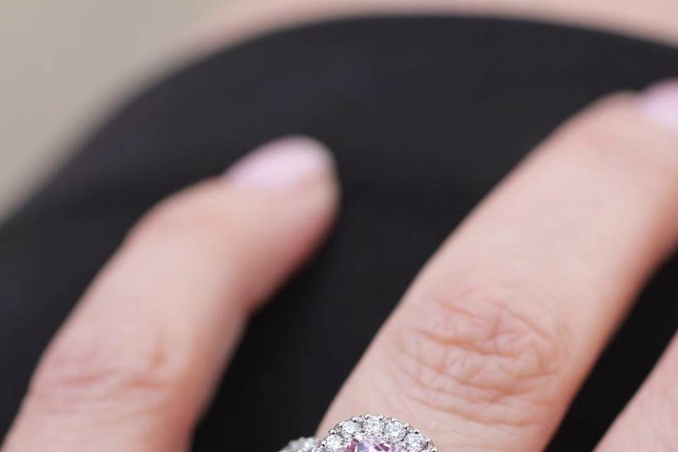 Pink Sapphire & Diamond Rings