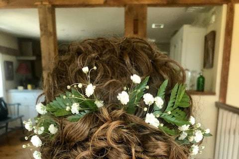 Curls and hair piece