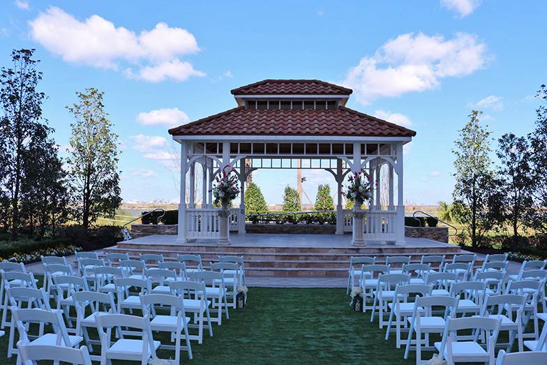 Wedding ceremony set-up