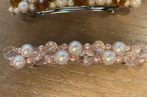 Pearl & beaded Barrettes