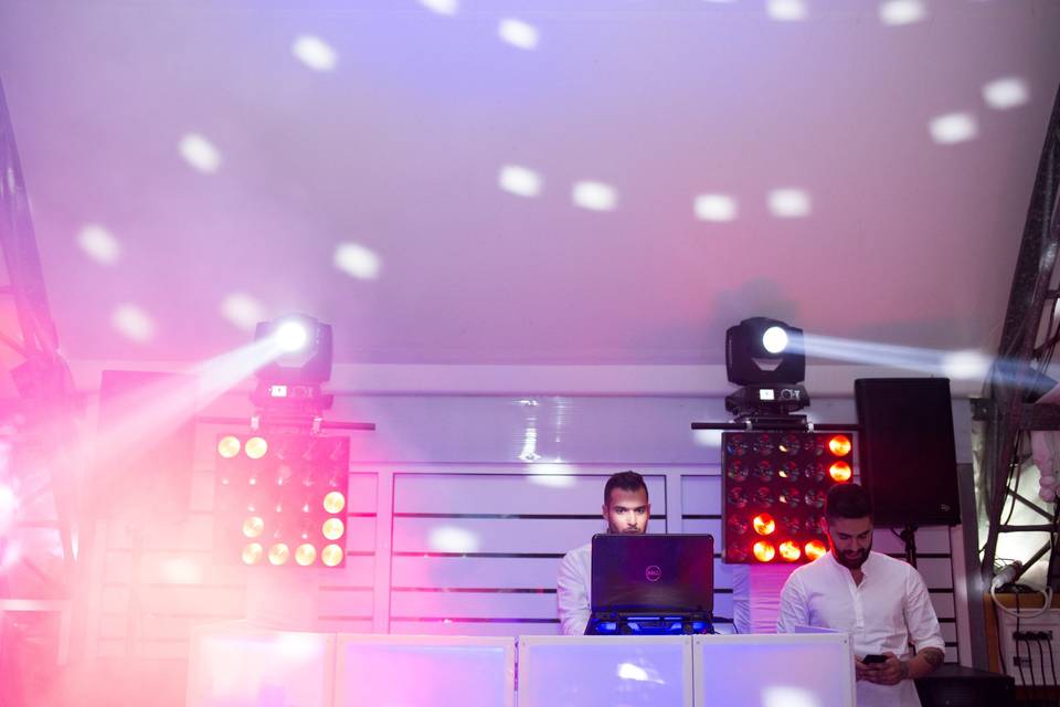 Dj and lighting