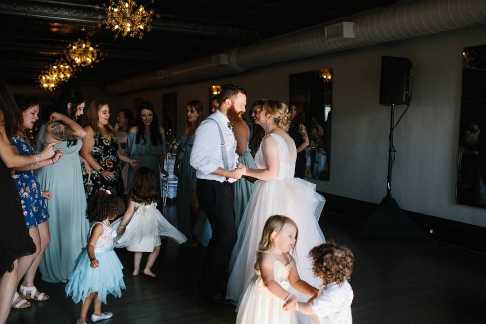 Family dancing