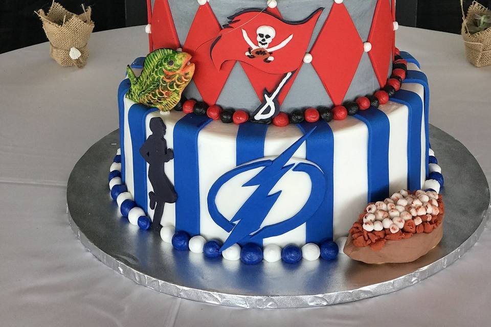 NHL® Tampa Bay Lightning Team Puck Cupcake Rings – A Birthday Place