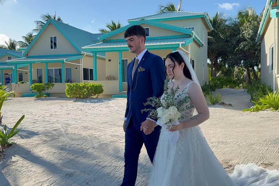 Walking down the isle