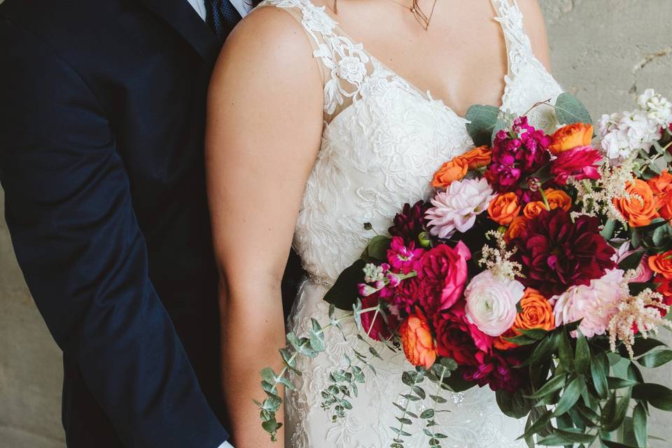 Pinks and Orange bouquet