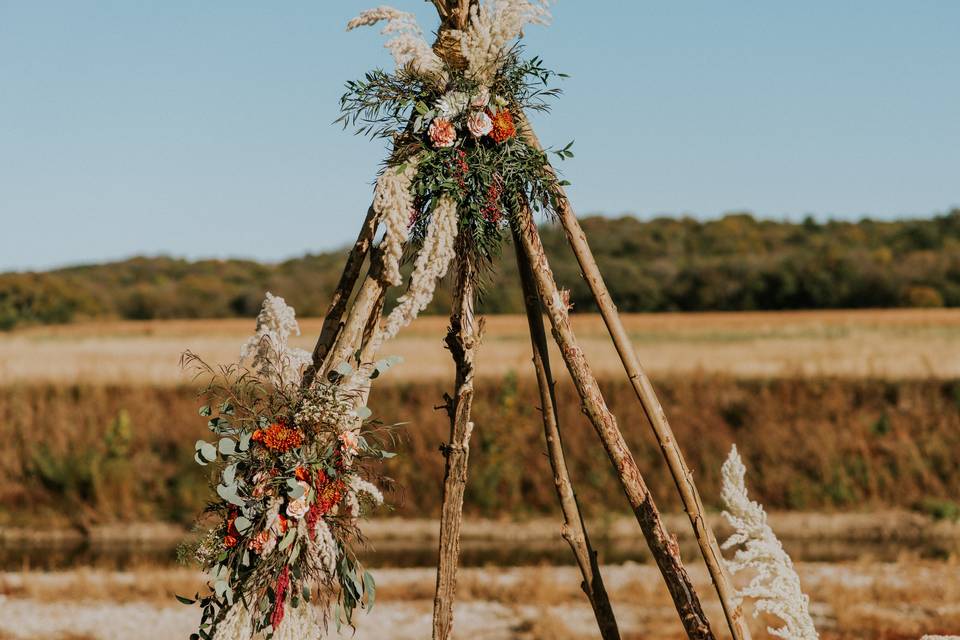 Boho Rustic backdrop