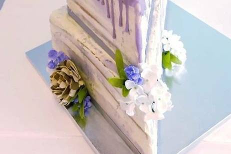 Angular wedding cake