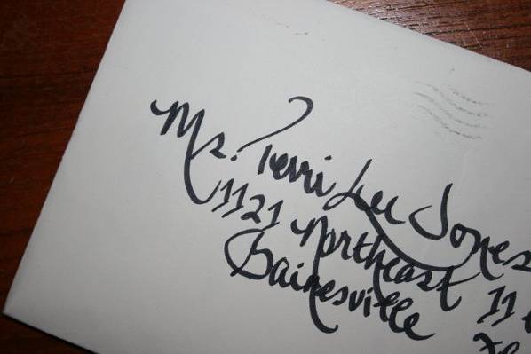 this is my 'italic' style of calligraphy
