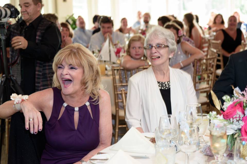 Guests share a laugh | Photo credit: Rick Bouthiette Photography