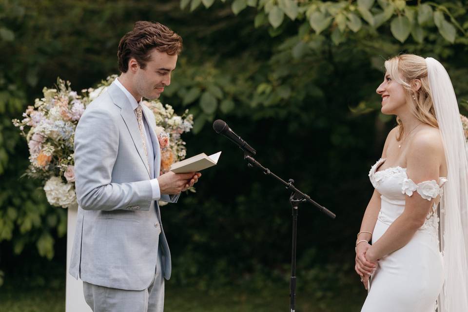 Wireless mic for ceremony