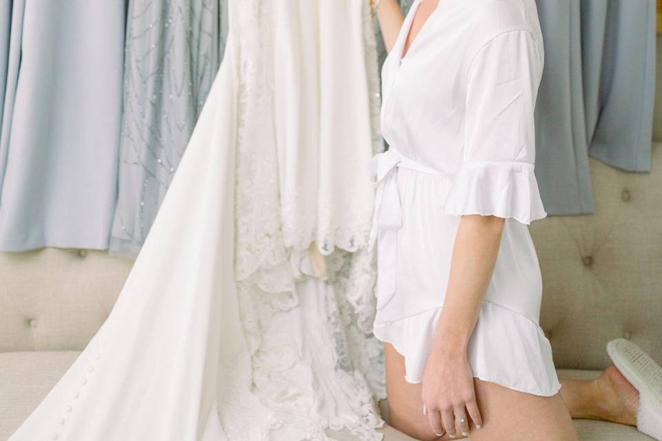 Wedding gown detail shots